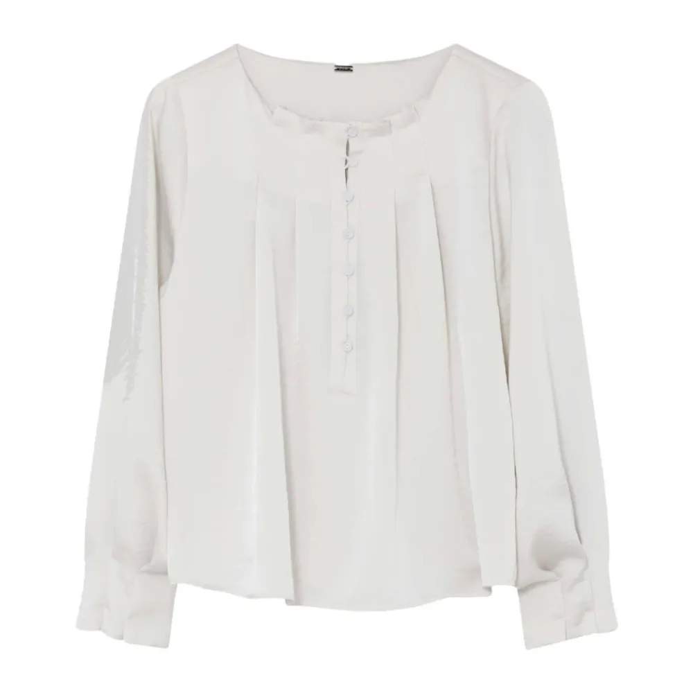Bluser & Skjorter^Gustav Top lange mouw 60649 Lisette Hvid