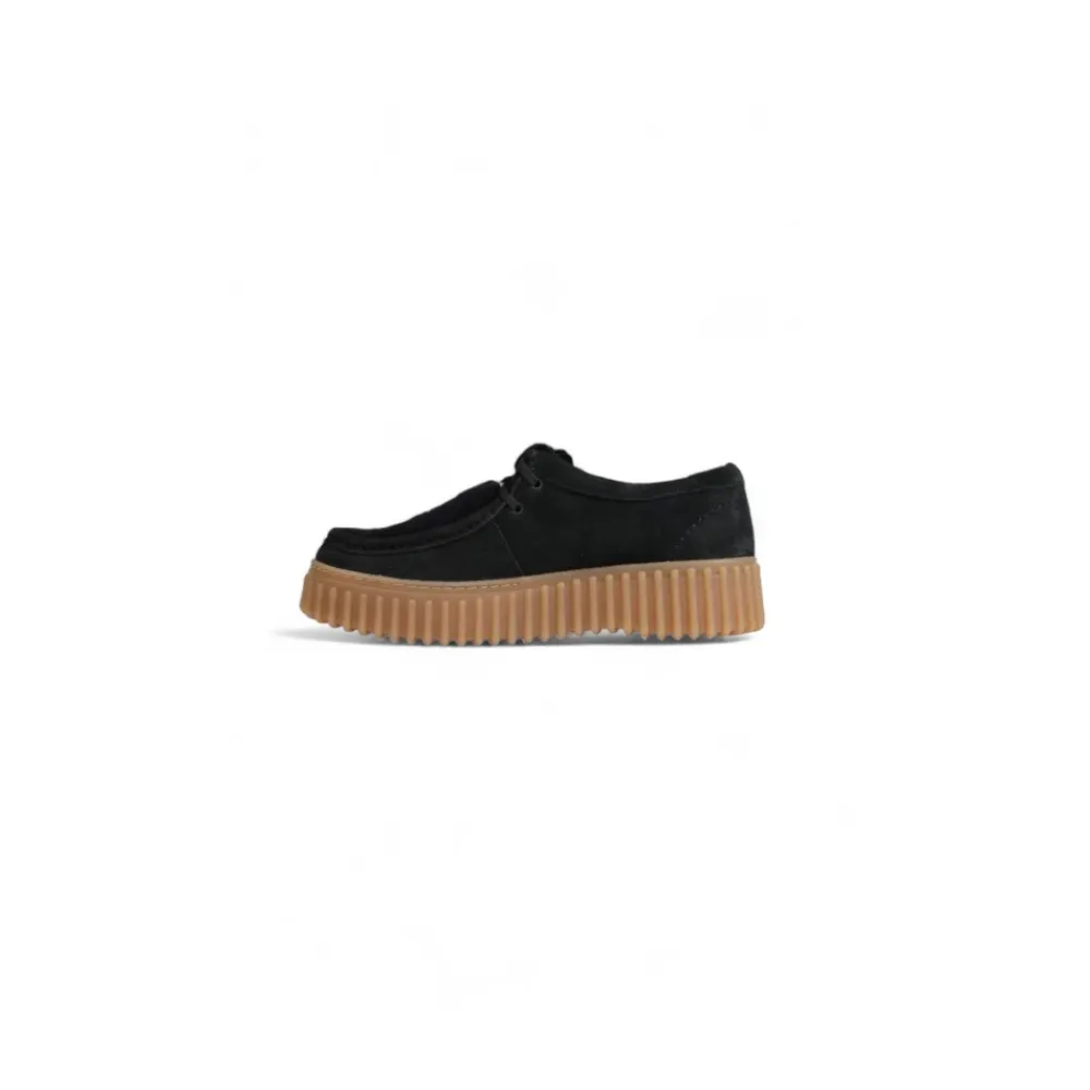 Snøresko^Clarks Torhill Suede Crepe Casual Sko Sort