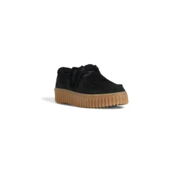 Snøresko^Clarks Torhill Suede Crepe Casual Sko Sort