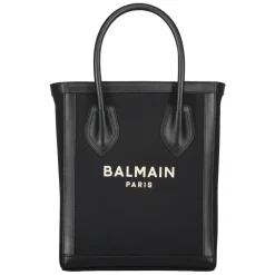 Indkøbstasker^Balmain Tote Bag med logo Sort