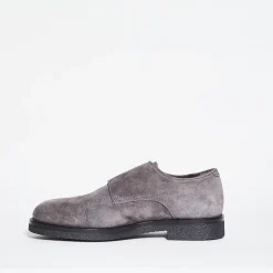 Business Sko<Florsheim Tower Suede Cap Toe Double Monk Grå