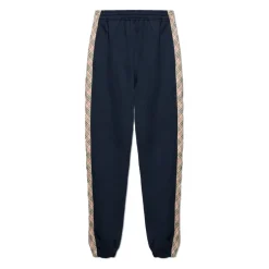 Bukser^Burberry Track Pants med Sidestriber Blå