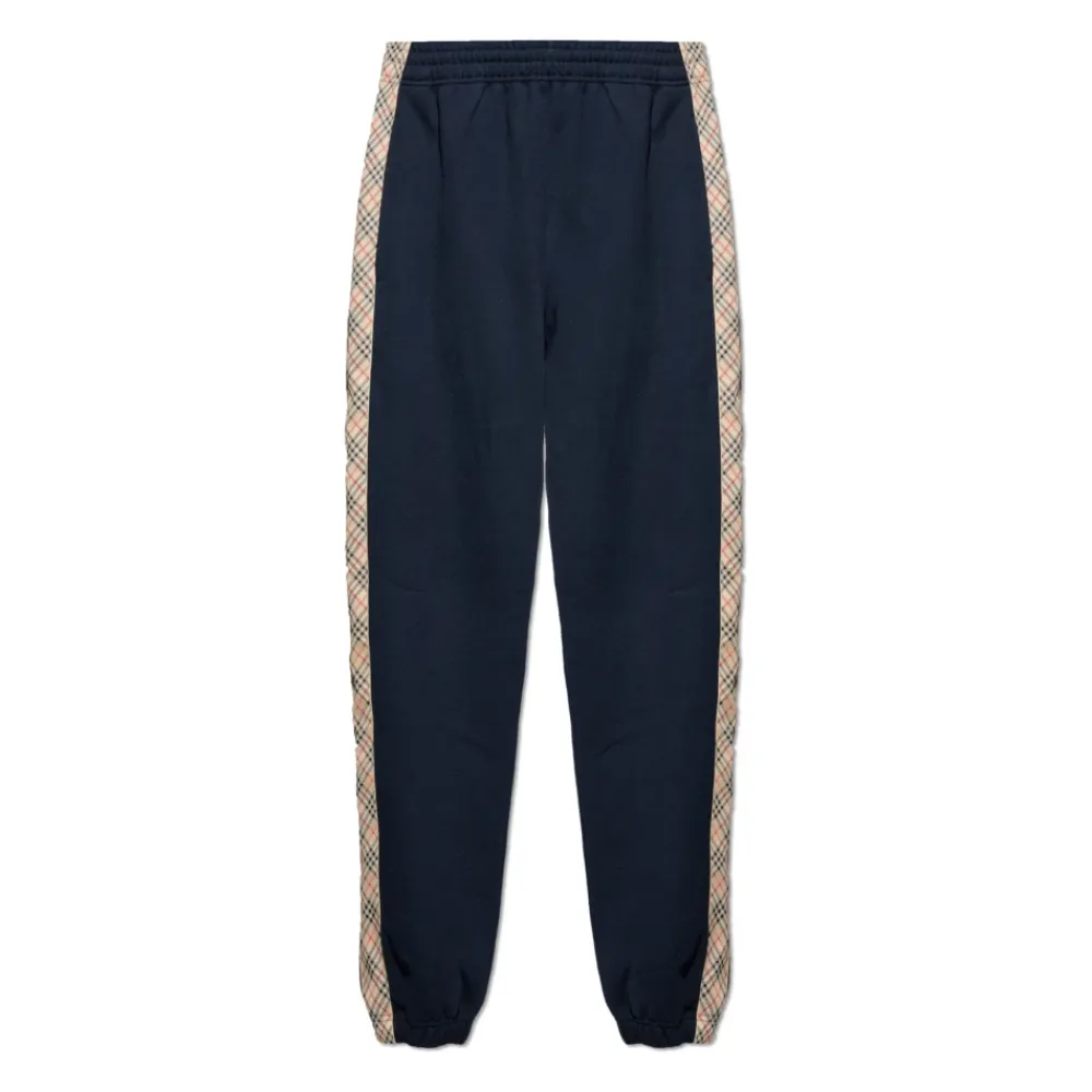 Bukser^Burberry Track Pants med Sidestriber Blå