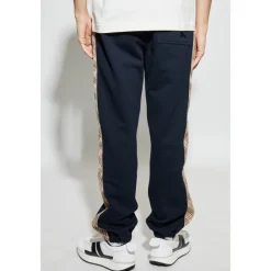 Bukser^Burberry Track Pants med Sidestriber Blå