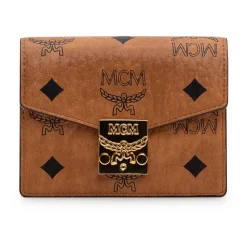 Punge & Kortholder<MCM Tracy Chain Card Wallet Brun
