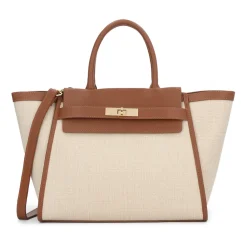 Håndtasker<Kazar Trapeze Handbag Beige