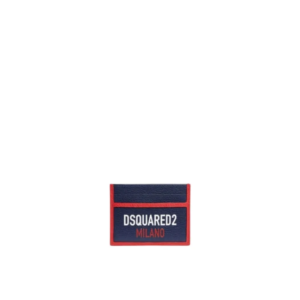 Punge & Kortholder<Dsquared2 Tricolor Cardholder Blå