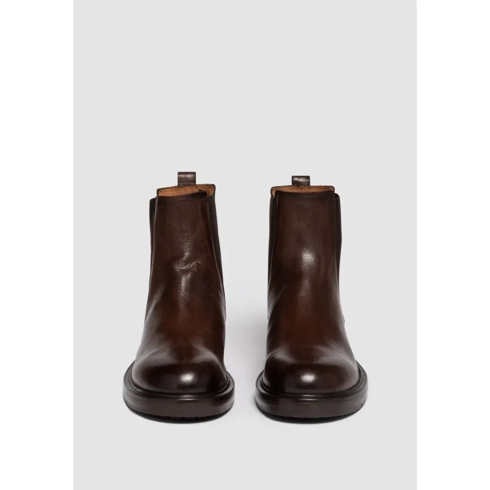 Chelsea Boots^Elia Maurizi Triple Sole Chelsea Boot i Mørke Brun