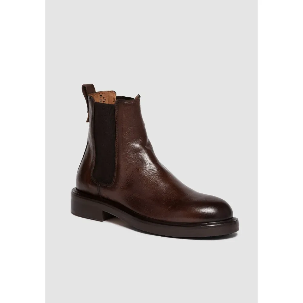 Chelsea Boots^Elia Maurizi Triple Sole Chelsea Boot i Mørke Brun