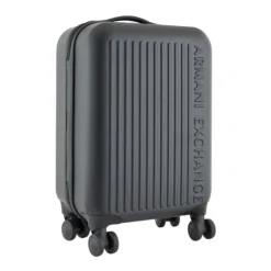 Kufferter<Armani Exchange Trolley med logo Sort