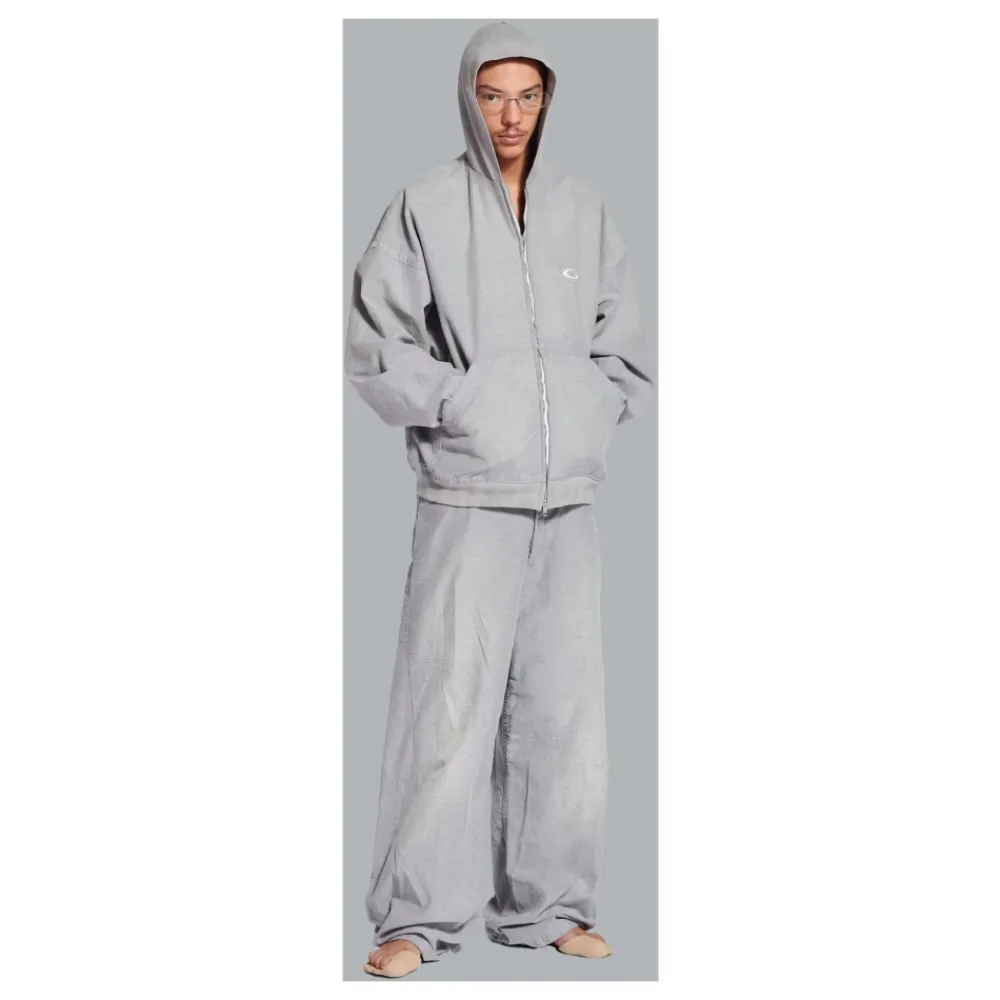 Trøjer^Balenciaga Trompe L'oeil Denim Jakke Grå