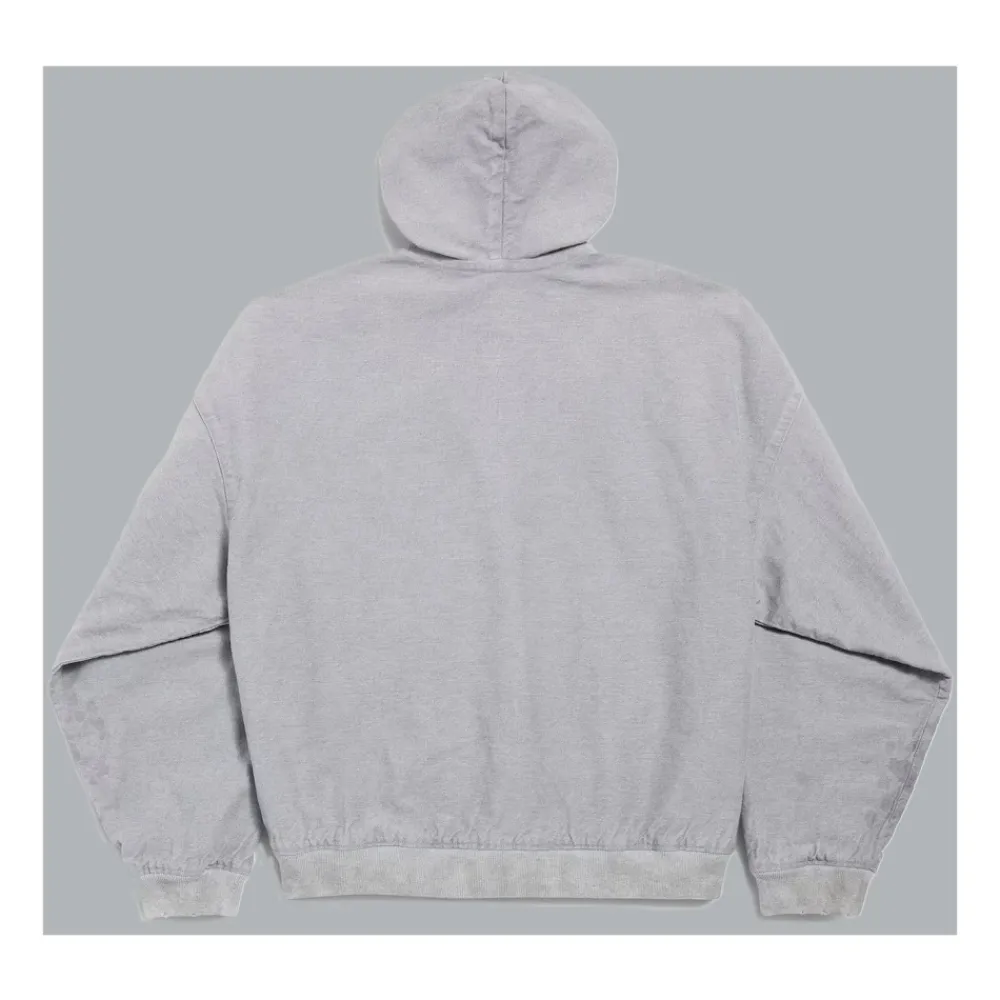 Trøjer^Balenciaga Trompe L'oeil Denim Jakke Grå