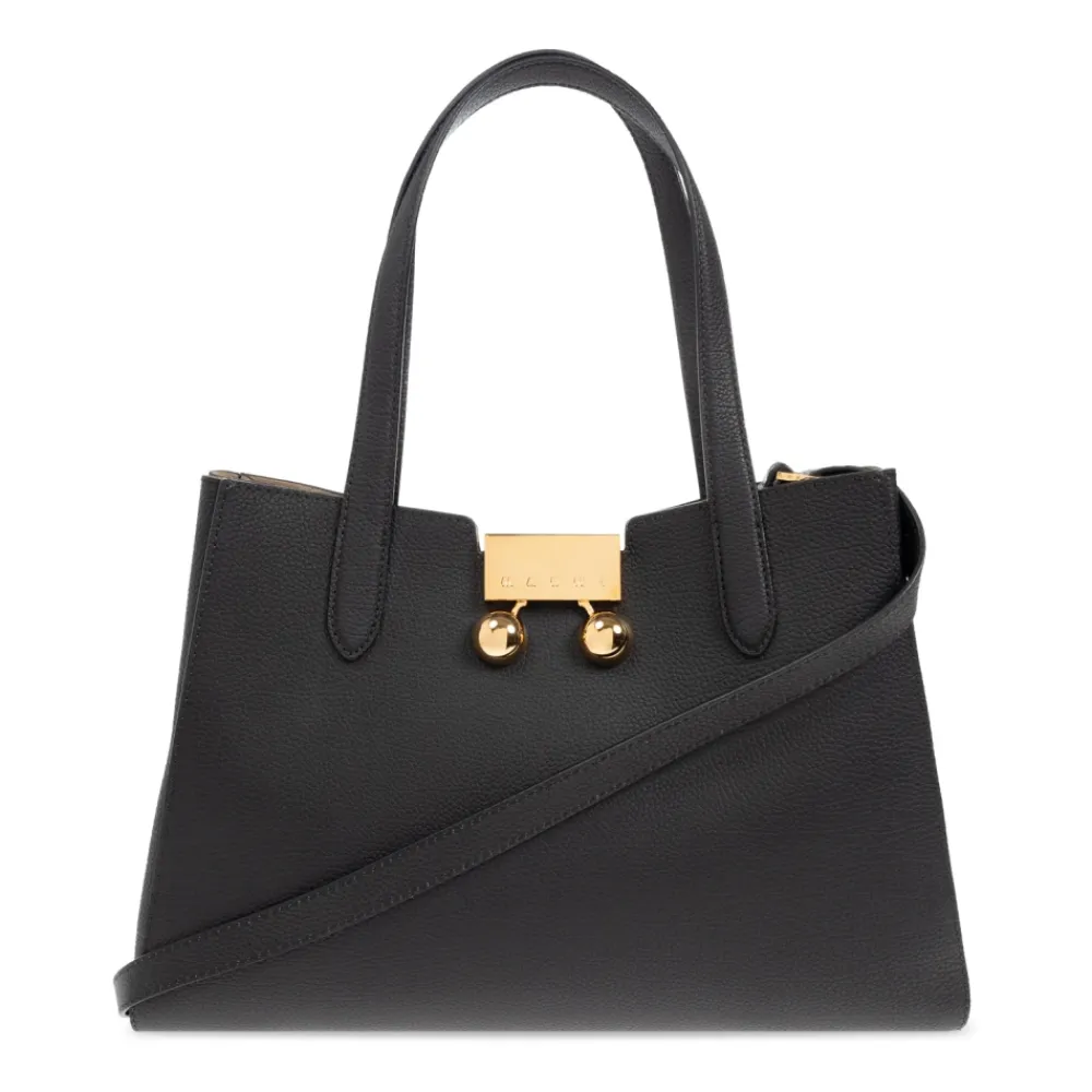 Håndtasker^Marni Trunkaroo Shopper Taske Sort