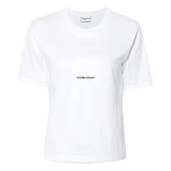 T-Shirts<Saint Laurent T-Shirt Hvid