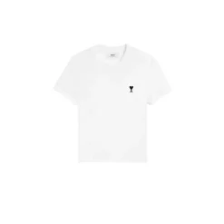 T-Shirts^Ami Paris T-shirt Coeur Hvid