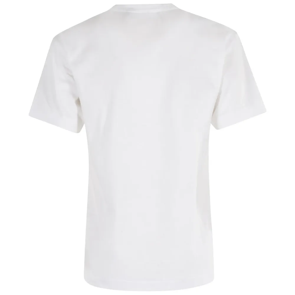 T-Shirts<Comme des Garçons Play T-Shirt Emblem Hvid