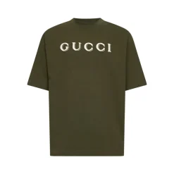 T-Shirts^Gucci T-shirt i bomuldsjersey med broderi Grøn