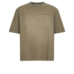 T-Shirts^Golden Goose T-shirt i bomuldsjersey med broderet logo Beige
