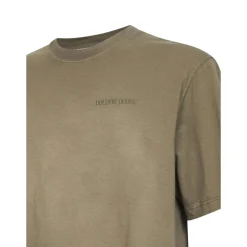T-Shirts^Golden Goose T-shirt i bomuldsjersey med broderet logo Beige
