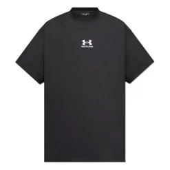 T-Shirts<Balenciaga T-shirt med broderet logo Sort