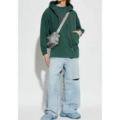 T-Shirts<Balenciaga T-shirt med broderet logo Grøn