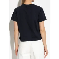 T-Shirts^A.P.C. T-shirt med broderet logo Sort