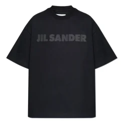 T-Shirts^Jil Sander T-shirt med logo Sort