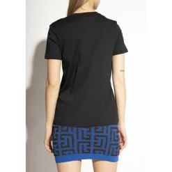T-Shirts<Balmain T-shirt med logo Sort