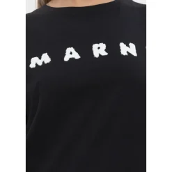 T-Shirts^Marni T-shirt med logo Sort