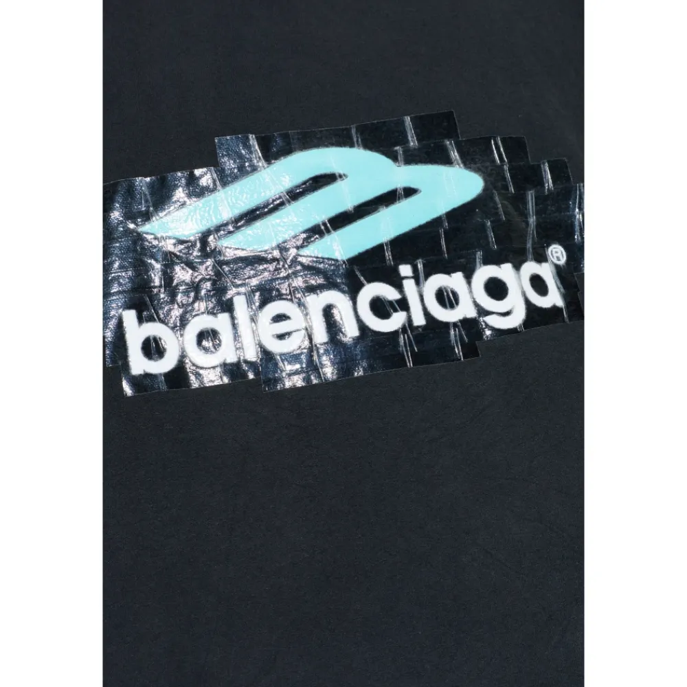 T-Shirts<Balenciaga T-shirt med print Sort