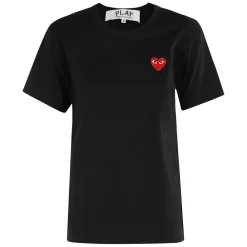T-Shirts^Comme des Garçons Play T-Shirt Red Emblem Sort