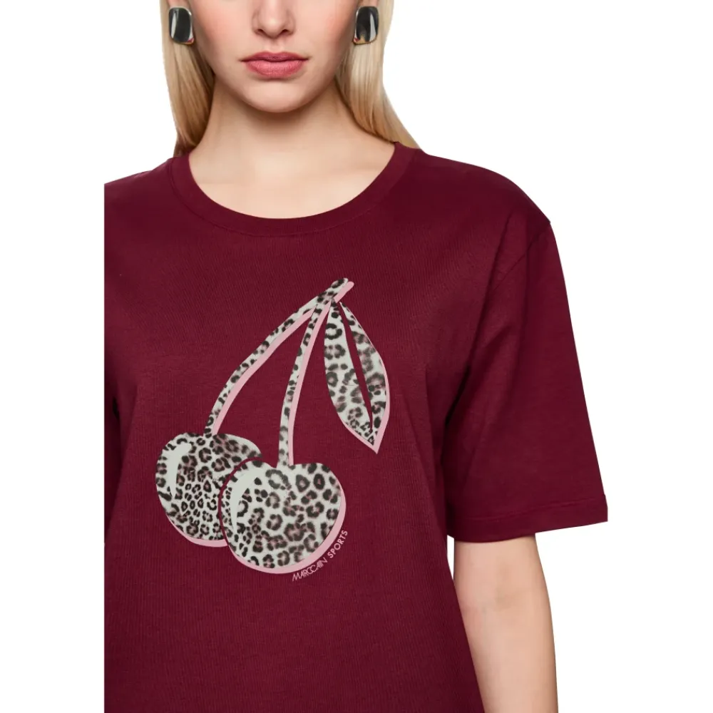 T-Shirts<Marc Cain T-Shirt "Rethink Together" Rød