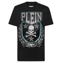 T-Shirts^Philipp Plein T-shirt Round Neck SS With Patch Skull&Bones Sort