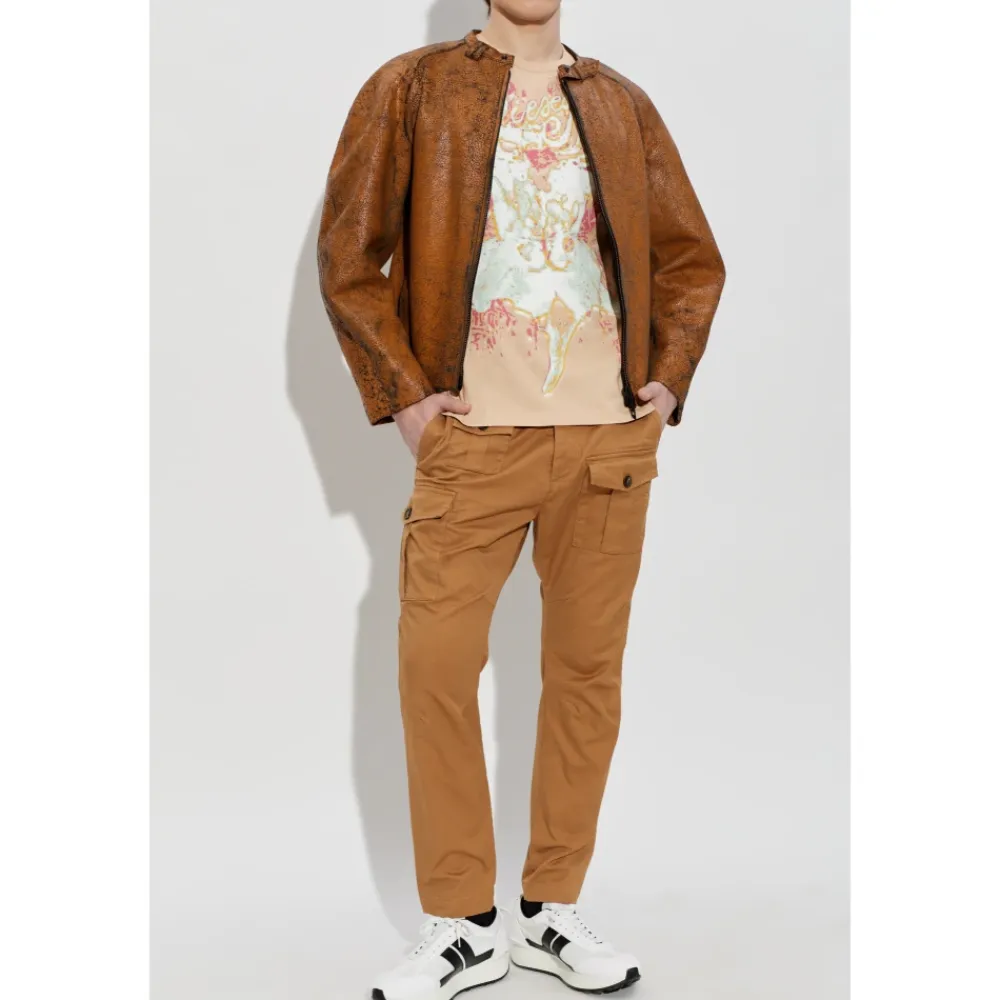 T-Shirts^Diesel T-TADDY T-Shirt Beige