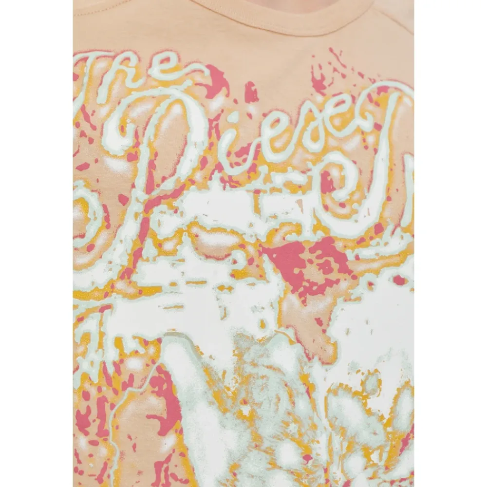 T-Shirts^Diesel T-TADDY T-Shirt Beige