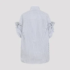 Bluser & Skjorter^Balenciaga Tucked Sleeve Shirt Hvid