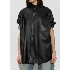 Bluser & Skjorter^Balenciaga Tucked Sleeves Shirt Sort
