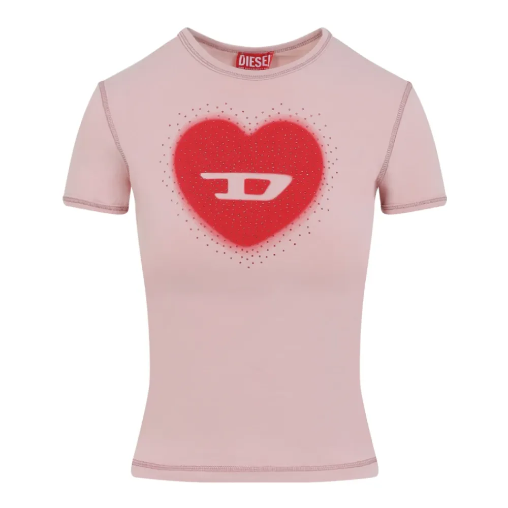 T-Shirts<Diesel T-uncuties Long S5 T-shirt Pink