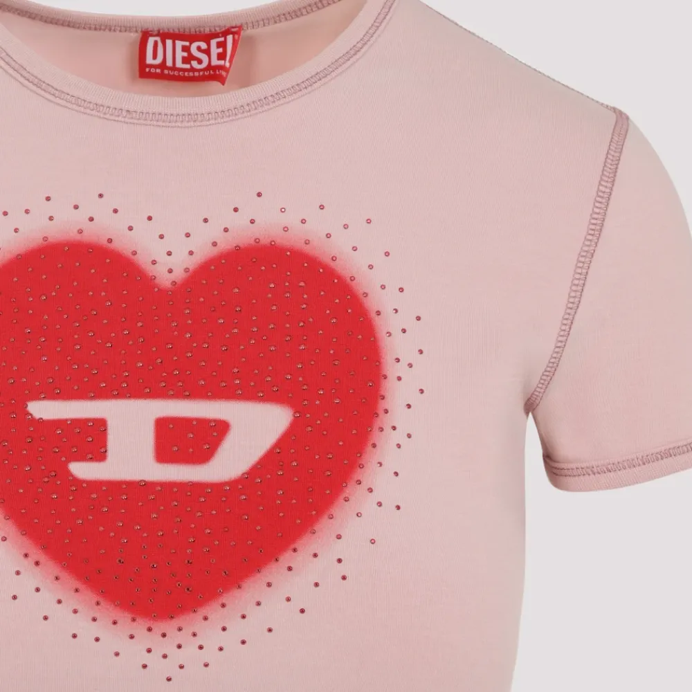T-Shirts<Diesel T-uncuties Long S5 T-shirt Pink