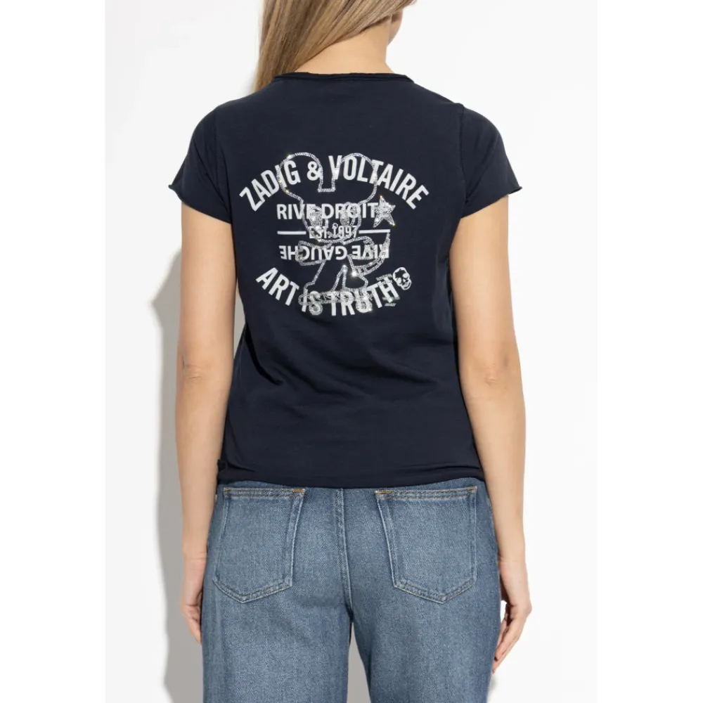 T-Shirts<Zadig & Voltaire Tunisien T-shirt Blå