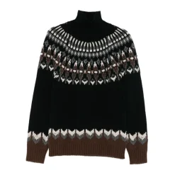 Strik<Dondup Turtle Neck Sweater i Dolcevita-stil Multifarvet