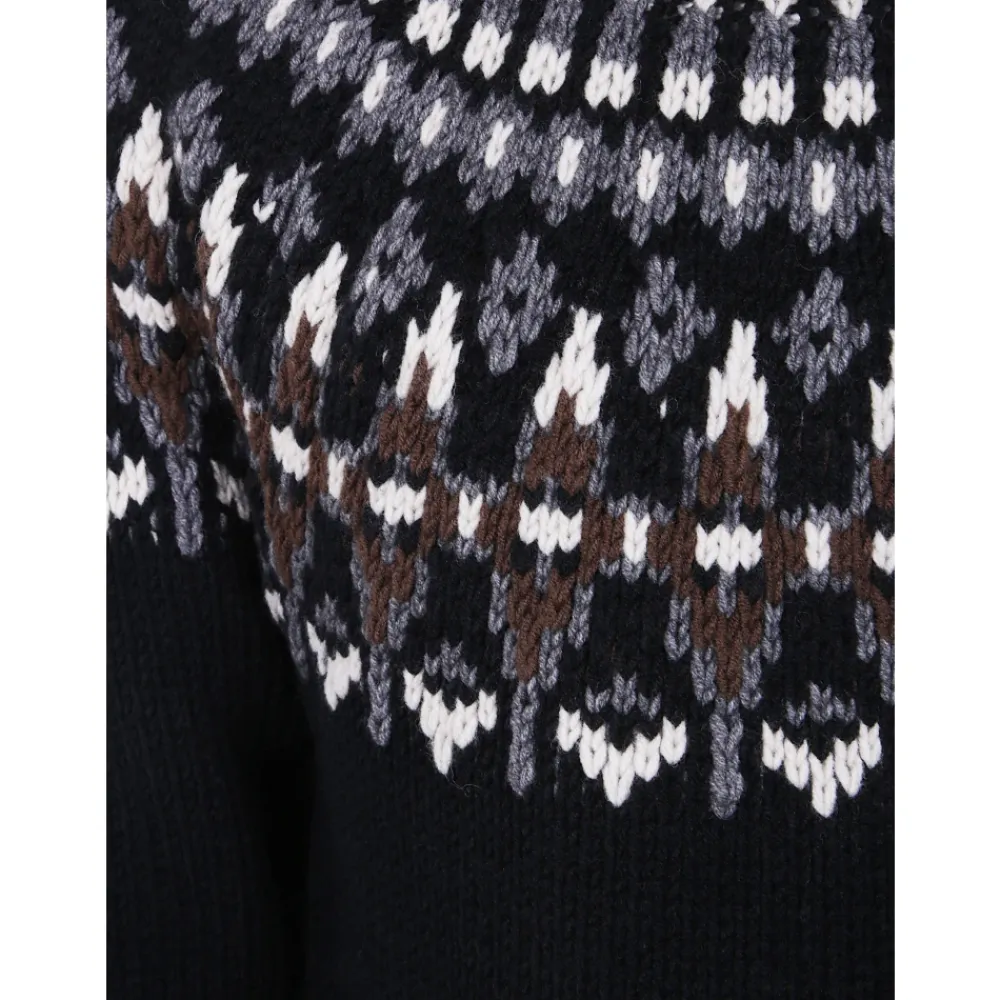 Strik<Dondup Turtle Neck Sweater i Dolcevita-stil Multifarvet