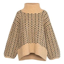 Striktrøjer & Sweatere<HÉST Turtleneck Beige