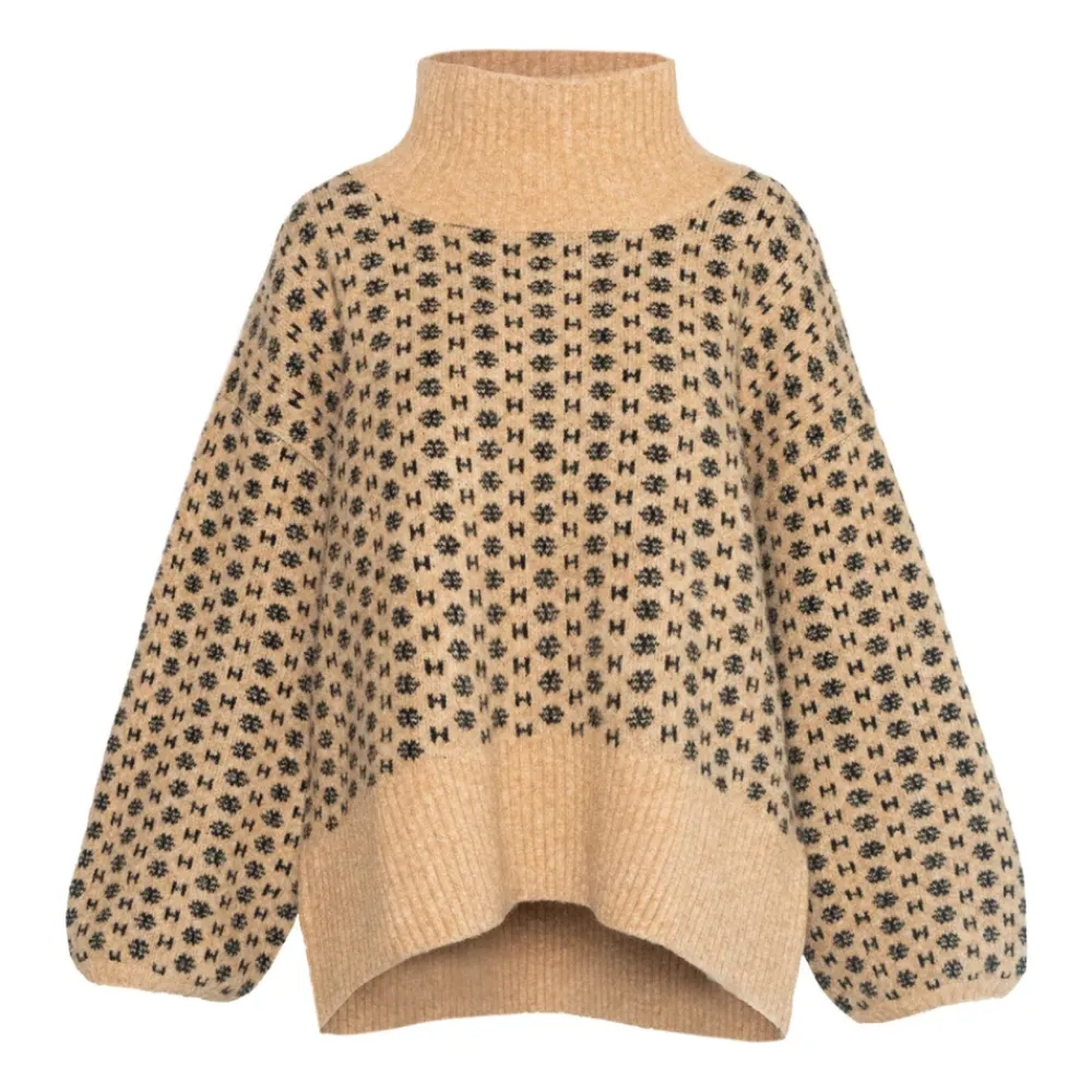 Striktrøjer & Sweatere<HÉST Turtleneck Beige