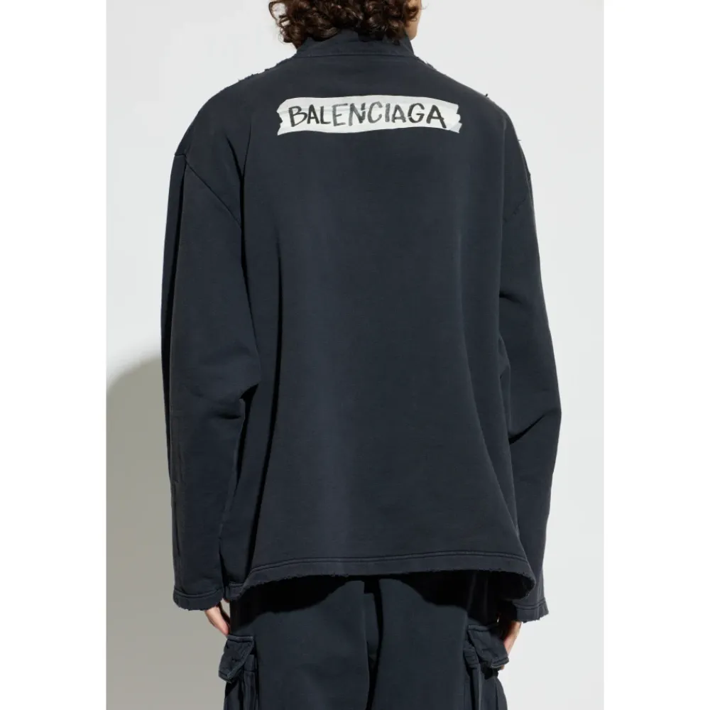 Trøjer^Balenciaga Turtleneck Sweatshirt Sort