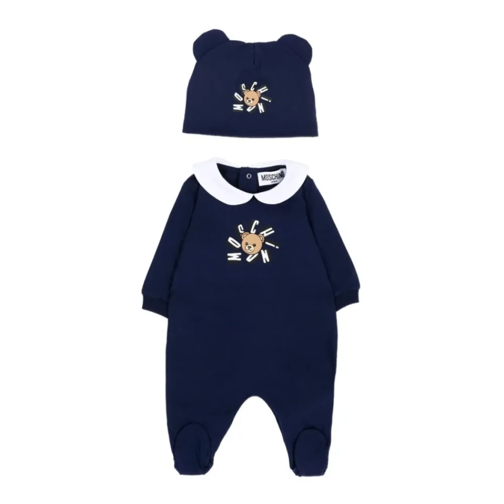 Jumpsuits^Moschino Tutina con cappello logati Blå