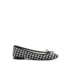 Ballerina Sko^Repetto Tweed Ballerina Ballet Flats Noir Sort