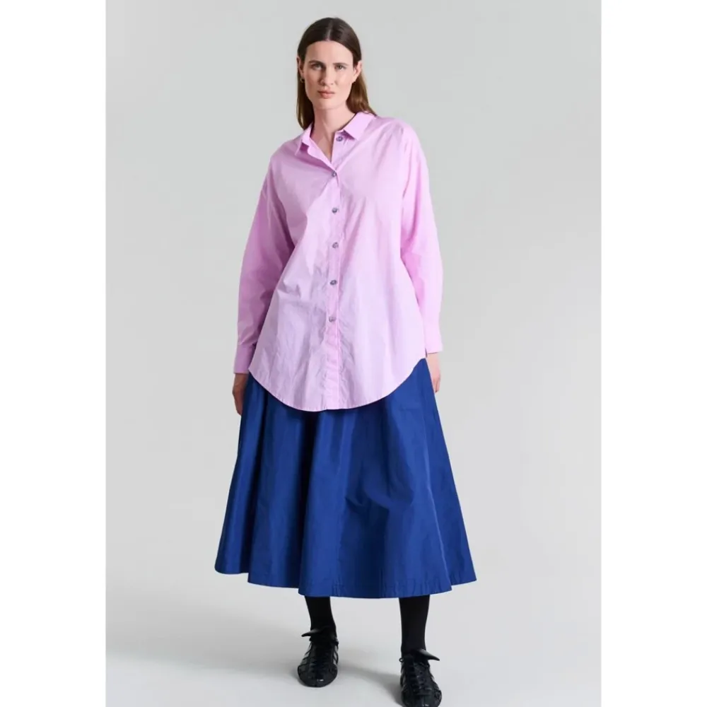 Nederdele^Bitte Kai Rand Twilight Blue Poplin Nederdel Blå