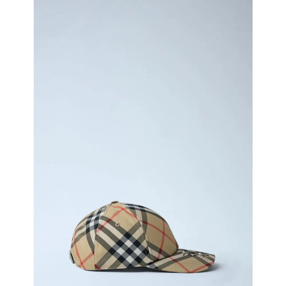 Huer, Kasketter & Hatte^Burberry Twill Logo Baseball Cap Beige