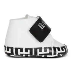Hjemmesko<Balmain Two-tone Træningssko med Vintage Logo Hvid